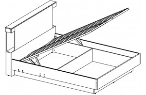Двуспальная кровать Бьёрк 160 P с подъемным механизмом