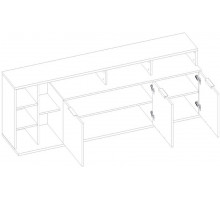 Тумба под телевизор Компакт 3D7N L левая