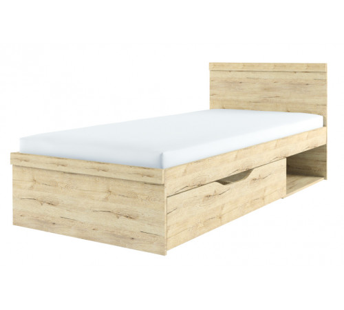 Односпальная кровать Оскар 90 с выдвижным ящиком