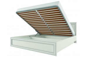 Двуспальная кровать Тиффани 140 крем вудлайн с подъемным механизмом