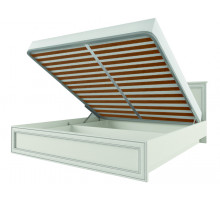 Двуспальная кровать Тиффани 160 крем вудлайн с подъемным механизмом