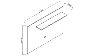 Тумба под ТВ в гостиную Алегро ALEG-15-B-C