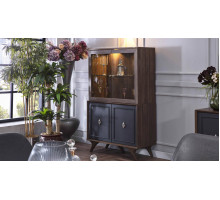 Двустворчатый шкаф витрина для посуды Алегро ALEG-13