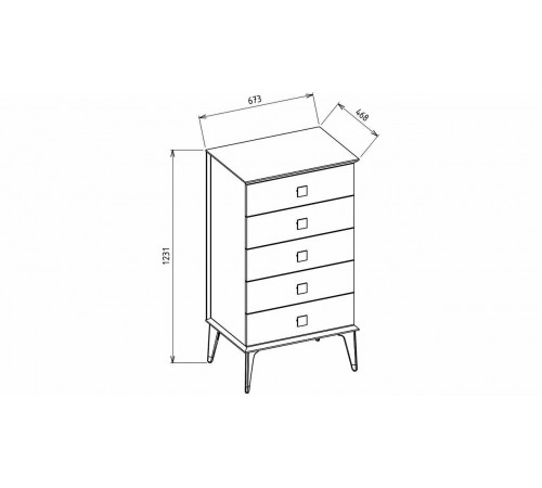 Комод высокий Алвис (ALVIS) ALVIS-28