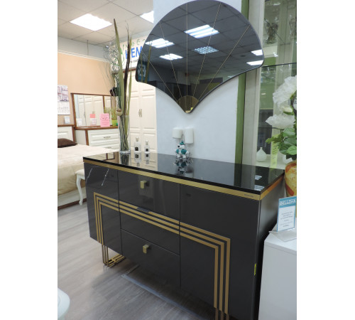 Распродажа с экспозиции Стол туалетный Карлино с зеркалом  (Carlino) CARL-23/11