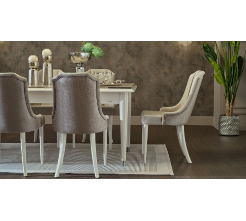 Обеденный стол раздвижной Gravita (Гравита) GRAV-14 слоновая кость