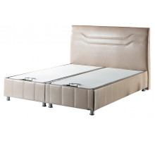 Двуспальная кровать с подъемным механизмом и мягким изголовьем Ферро FERRO