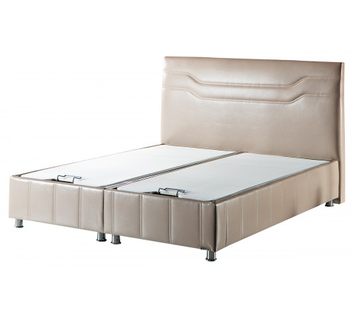 Двуспальная кровать с подъемным механизмом и мягким изголовьем Ферро FERRO
