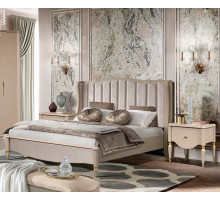 Двуспальная кровать Моника 180х200(капучино эмаль)