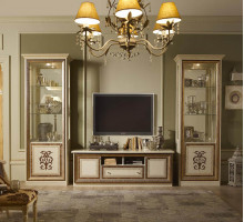 Тумба для ТВ Анита (бежевый глянец)