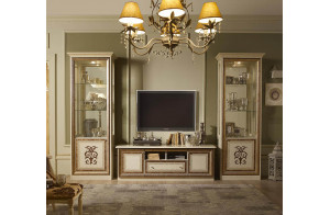 Тумба для ТВ Анита (бежевый глянец)