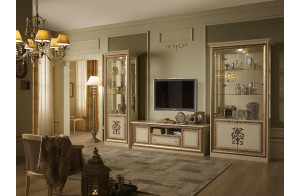 Тумба для ТВ Анита (бежевый глянец)