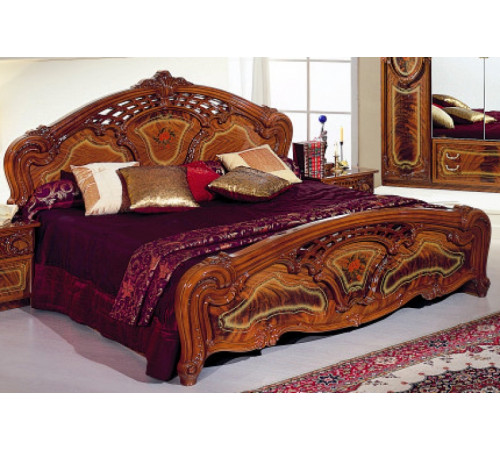 Двуспальная кровать Роза (орех)