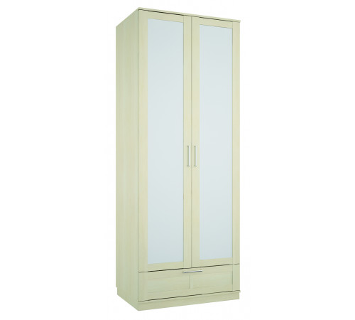 Шкаф двустворчатый для одежды с зеркалом Сиерра(светлый) СИ-200.15