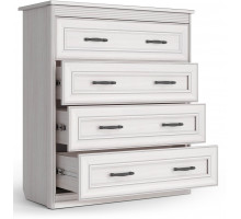 Комод Неаполь Ясень анкор светлый (патина "серебро")