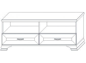 Тумба под ТВ 1 Сиена (Бодега Белый)