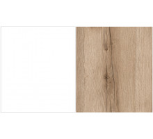 Шкаф комбинированный 400 Вега Скандинавия (глянец, белый + дуб каньон)