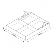 Ящик с подъемным механизмом МН-038-02-180 (180 см)