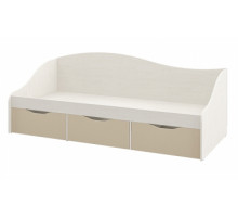 Детская односпальная кровать с ящиками внизу Комби МН-211-02 капучино