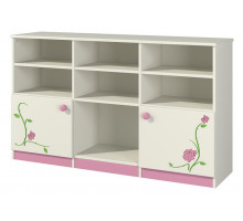 Модульная детская стенка для книг и игрушек с полками и ящиками Розалия