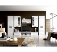 Низкая тумба под телевизор Кёльн-1750 Белый Аляска