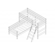 Двухъярусная детская кровать Соня Вариант-8