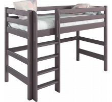 Кровать Соня Лаванда полувысокая вариант 5 с прямой лестницей