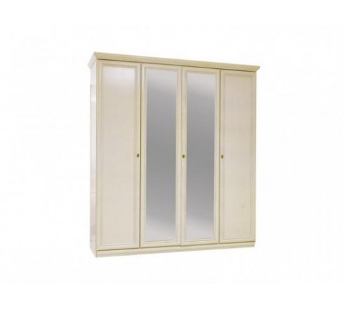 Шкаф для одежды Нинель ММ-167-01/04 (белая эмаль)