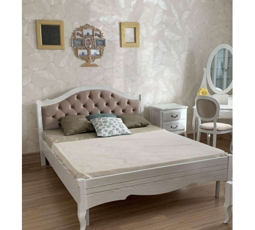 Двуспальная кровать Авиньон MUR-111-01/1 с каретной стяжкой