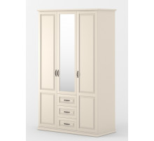 Трехстворчатый шкаф для одежды Лирона MUR-103-03 st с зеркалом