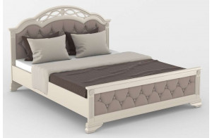 Односпальная кровать Венеция MUR-101-01 с каретной стяжкой