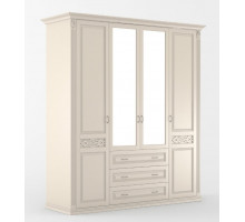 Четырехстворчатый шкаф для одежды Верона MUR-102-04 st с зеркалом