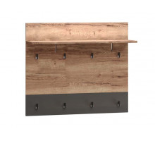 Настенная вешалка для одежды ПХ-10 (ДГТ) Ханна с полкой