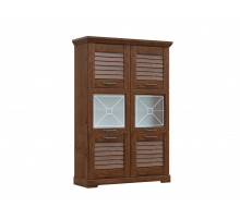 Двухстворчатый шкаф-витрина для посуды ГК-2 (ОРТ) Кантри