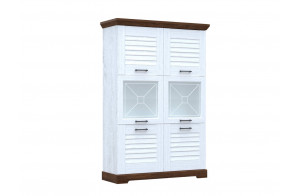 Двухстворчатый шкаф-витрина для посуды ГК-2 (СА/ОРТ) Кантри