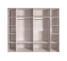 Шестистворчатый шкаф для одежды с зеркалом Rimini РМШ1/6 (латте)