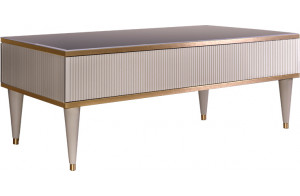 Стол журнальный с выдвижным ящиком Rimini Solo РМСТ-2 (s)(слоновая кость)