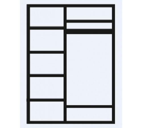 Трехстворчатый шкаф для одежды с зеркалом Амели АМШ1/3 (дуб)