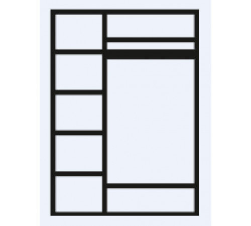 Трехстворчатый шкаф для одежды с зеркалом Венеция ВНШ1/3 (дуб седан)