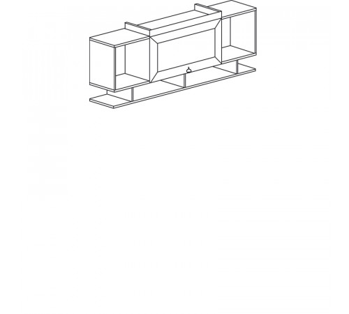 Полка навесная Инна 613 темная