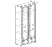 Двухдверный шкаф для одежды Ралли 853