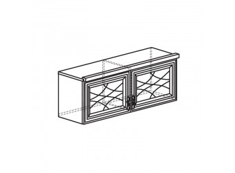 Шкаф навесной в гостиную Лира 48 светлый