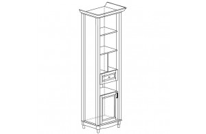 Открытый шкаф Прованс 403