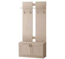 Вешалка с тумбой для прихожей Лира 58 светлая